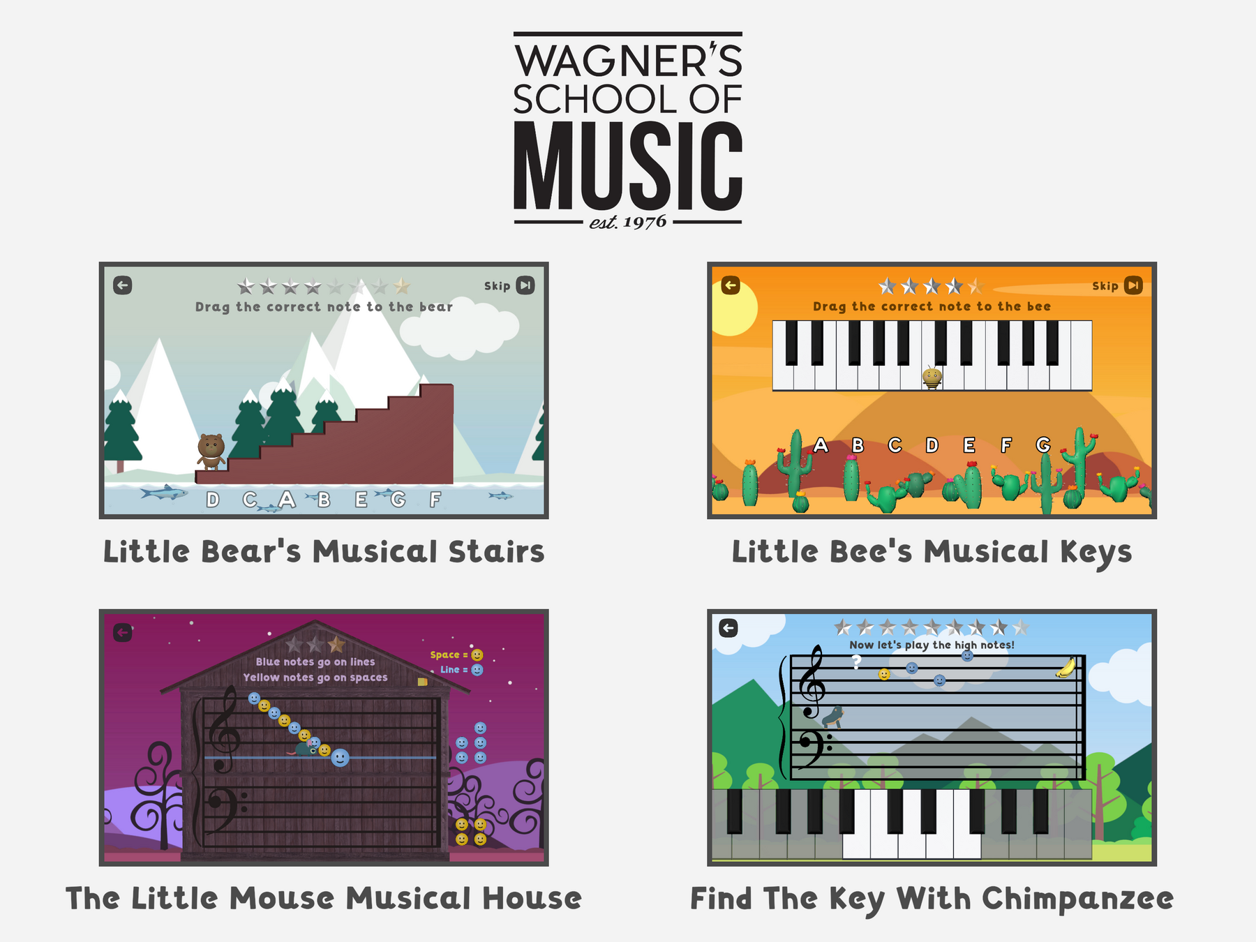 Musical House menu screen